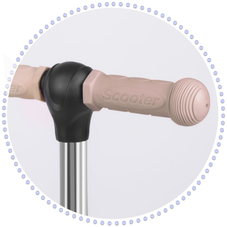 Hulajnoga trójkołowa, 3w1, Todi, 57x26x79 cm, beżowa