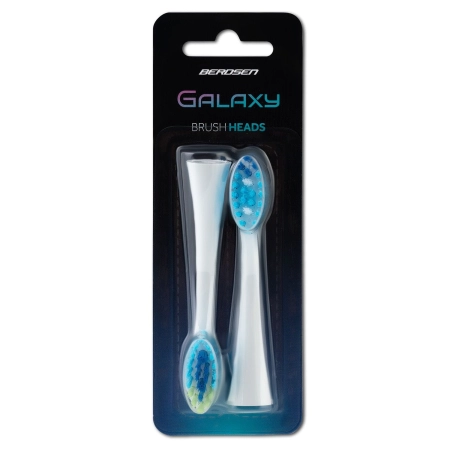 Końcówki do szczoteczki sonicznej, Galaxy, Berdsen, białe, 2 szt