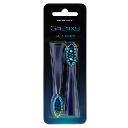 Końcówki do szczoteczki sonicznej, Galaxy, Berdsen, granatowe, 2 szt