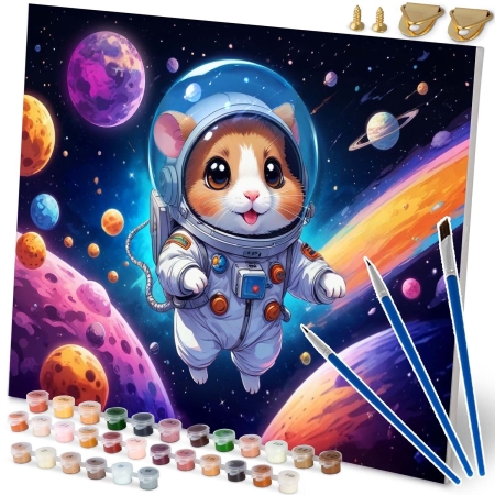 Obraz do malowania po numerach, 40x50 cm, Massido, Astronauta