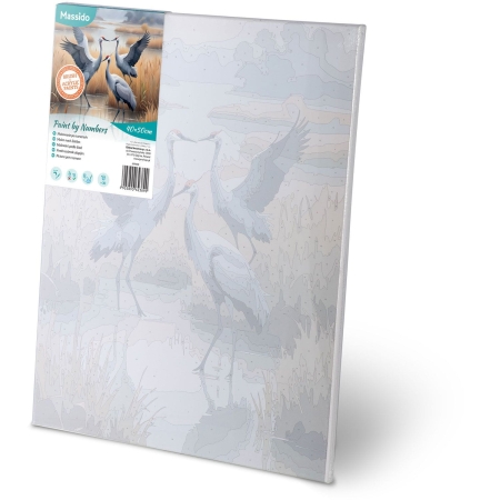 Obraz do malowania po numerach, 40x50 cm, Massido, Żurawie