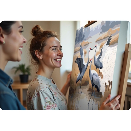 Obraz do malowania po numerach, 40x50 cm, Massido, Żurawie