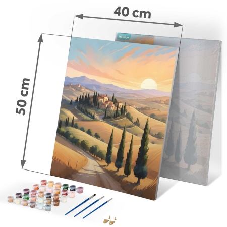 Obraz do malowania po numerach, 40x50 cm, Massido, Pejzaż