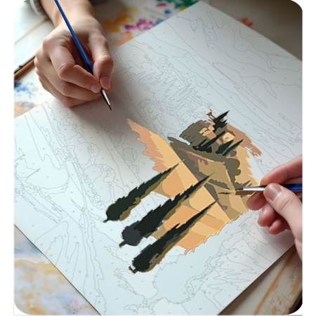 Obraz do malowania po numerach, 40x50 cm, Massido, Pejzaż