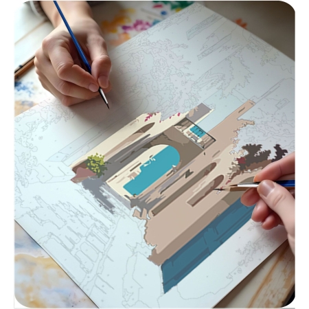 Obraz do malowania po numerach, 40x50 cm, Massido, Pejzaż Miejski