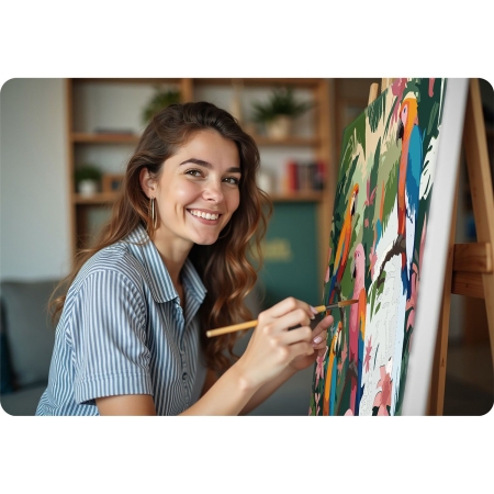 Obraz do malowania po numerach, 40x50 cm, Massido, Papugi