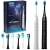 Szczoteczka soniczna do zębów, zestaw 2 szt, Berdsen Galaxy Duo, czarna, biała