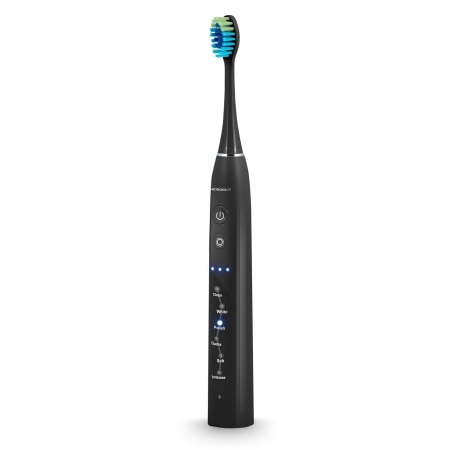Szczoteczka soniczna do zębów, zestaw 2 szt, Berdsen Galaxy Duo, czarna, biała