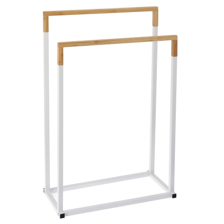 Wieszak na ręczniki, stojak łazienkowy, stojący, 45x22x76 cm