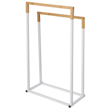 Wieszak na ręczniki, stojak łazienkowy, stojący, 45x22x76 cm