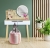 Toaletka z lustrem LED, skandynawska, SCANDI, 80x40x122 cm, jasny buk
