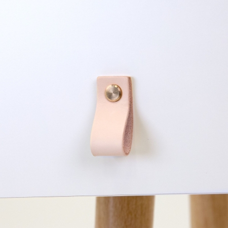 Toaletka z lustrem, kosmetyczna, skandynawska, 120x40x80 cm, jasny buk