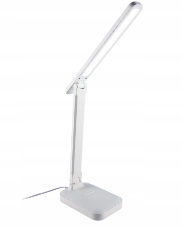 Lampka biurkowa led, szkolna, na biurko, biała
