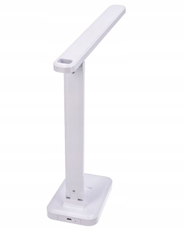 Lampka biurkowa led, szkolna, na biurko, biała