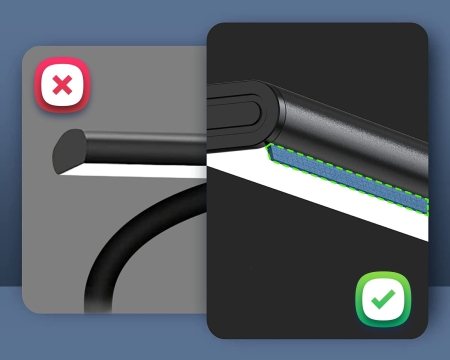 Lampka biurkowa, led, dostępnych 5 temperatur barwowych, czarna