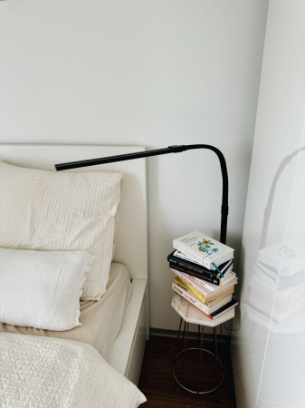 Lampka biurkowa, led, dostępnych 5 temperatur barwowych, czarna