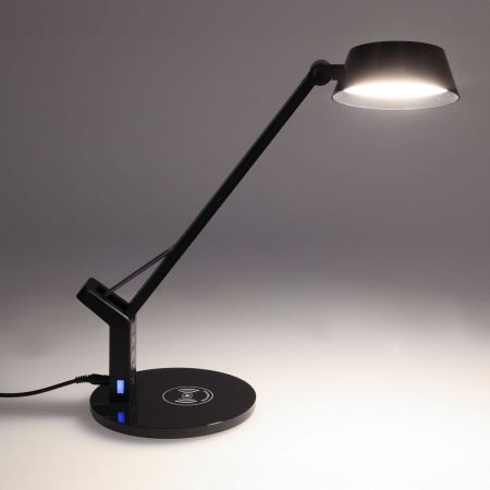 Lampka szkolna na biurko, led, nowoczesna, czarna