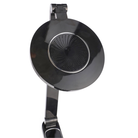 Klasyczna lampka biurkowa, szkolna, zegarek, led, czarna