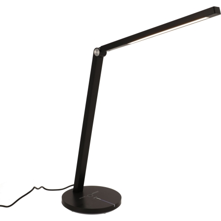 Lampka biurkowa, LED, szkolna, trzy barwy, dotykowa, czarna