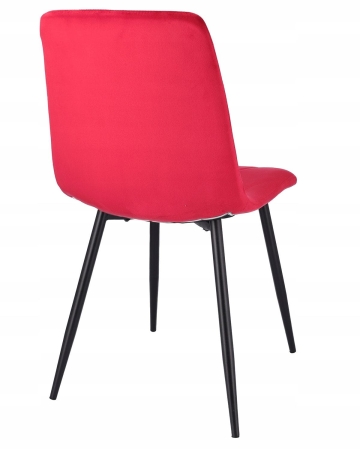 Krzesło do salonu, jadalni, TORVI, 44x52x89 cm, amarantowe