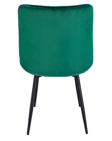 Krzesła do kuchni, TOLA, 2 sztuki, pikowane, 53x63x83 cm, zielone