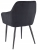 Krzesło NAPOLI, tapicerowane do jadalni, 56x57x82 cm, czarne