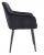 Krzesło NAPOLI, tapicerowane do jadalni, 56x57x82 cm, czarne