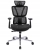 Fotel ergonomiczny, RENO, gabinetowy, czarny