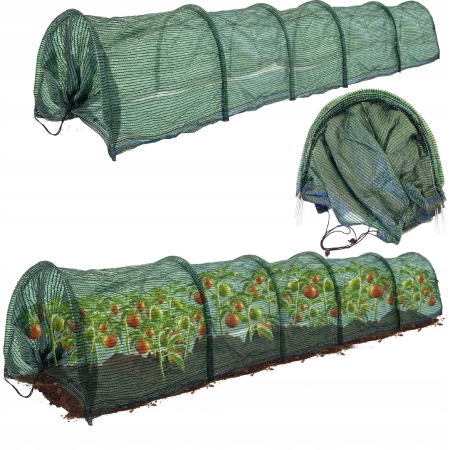 Tunel ogrodowy, uprawa roślin, rozsadnik, 300x30x45 cm, zielony