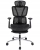 Fotel ergonomiczny, z podnóżkiem, RENO, czarny
