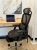 Fotel ergonomiczny, z podnóżkiem, RENO, czarny