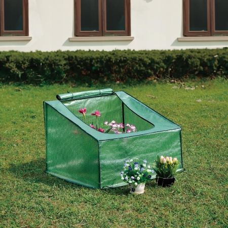 Mini szklarnia ogrodowa, do uprawy roślin, 70x90, zielona