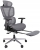  Fotel ergonomiczny, z podnóżkiem, RENO, szary