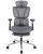  Fotel ergonomiczny, z podnóżkiem, RENO, szary