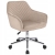 Fotel obrotowy, krzesło konferencyjne, Napoli, beżowe na srebrnej stopie