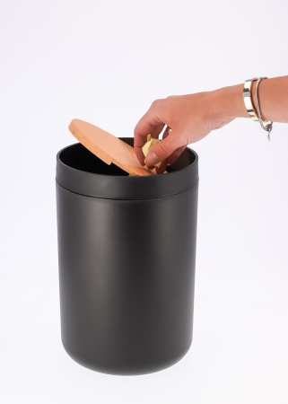Zestaw łazienkowy, 6 elementów, komplet łazienkowy, czarny