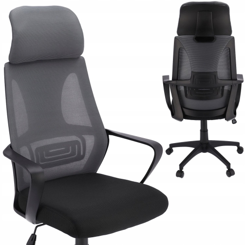 Przejdź do produktu Fotel ergonomiczny, biurowy, LINDO, ciemny szary