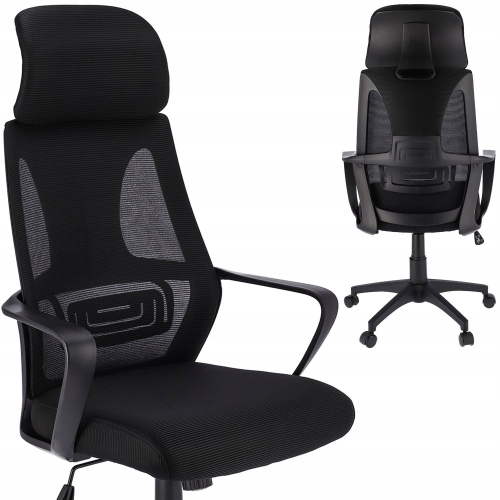 Przejdź do produktu Fotel ergonomiczny, biurowy, Futura, czarny