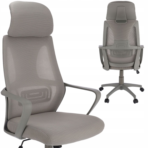 Przejdź do produktu Fotel ergonomiczny, biurowy, LINDO, jasny szary