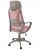Fotel ergonomiczny, biurowy, LINDO, różowy