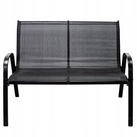 Zestaw mebli ogrodowych, BONDI, stolik, krzesła, sofa, czarne