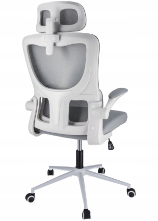 Fotel ergonomiczny, regulowany, MIDO, szary