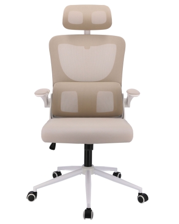 Fotel ergonomiczny, regulowany, MIDO, beżowy