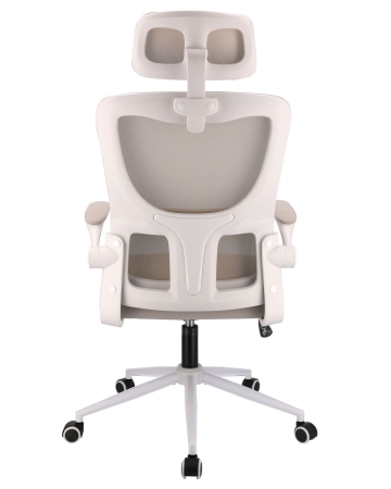 Fotel ergonomiczny, regulowany, MIDO, beżowy