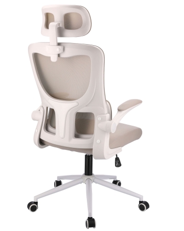 Fotel ergonomiczny, regulowany, MIDO, beżowy