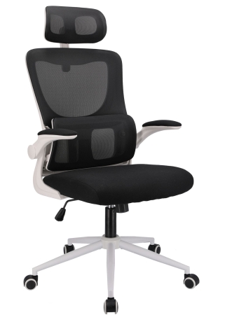 Fotel ergonomiczny, regulowany, MIDO, czarny