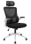 Fotel ergonomiczny, regulowany, MIDO, czarny