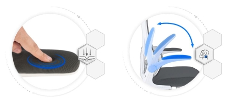 Fotel ergonomiczny, regulowany, MIDO, czarny