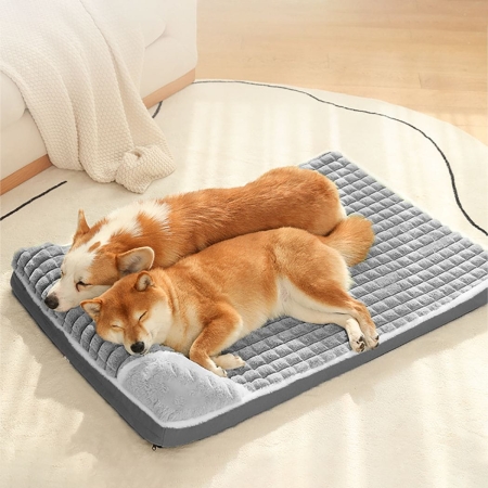 Legowisko dla psa, posłanie, prostokątne, pluszowe, 100x70 cm