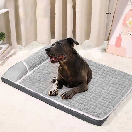 Legowisko dla psa, posłanie, prostokątne, pluszowe, 100x70 cm